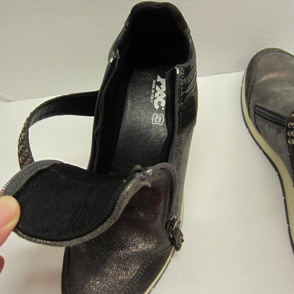 IMAC Vera Pelle Ankle Boot Women's EU38/US 7.5 Made in Italian/with side zip - Picture 3 of 12